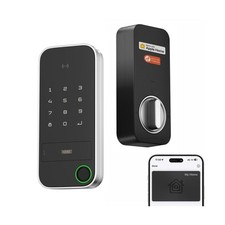 X1 Apple Home Key Tap to Unlock, Smart Keyless Entry Door Lock with Fingerpri...