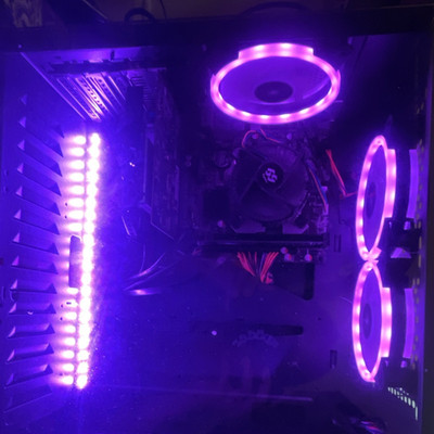 bgears b-Vigor550W Gaming Desktop i5 24GB GT 1030 RGB HDD+SSD Win10 Pro