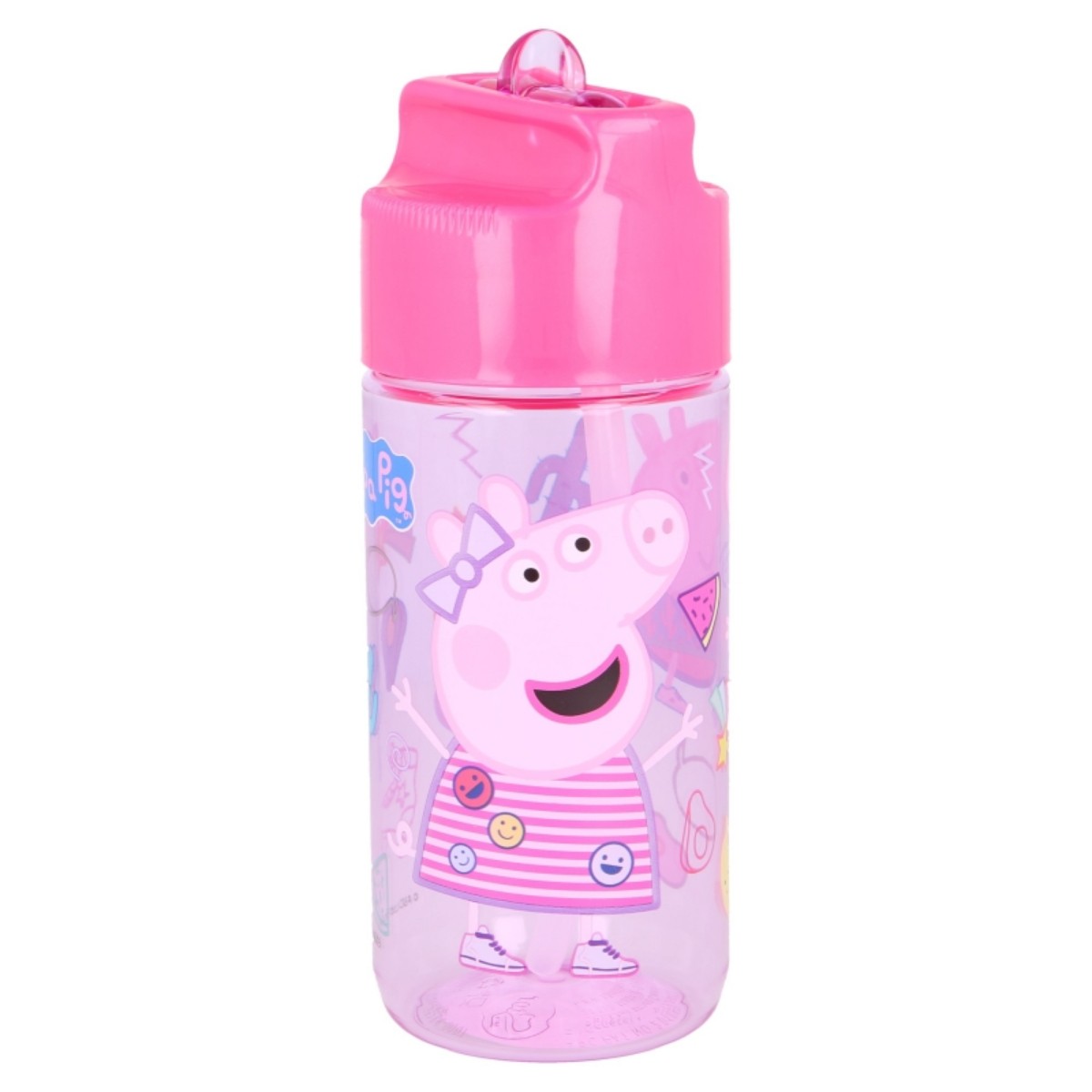 Peppa Pig Wasserflasche fr Kinder 430ml mit praktischem Strohhalm 3590₽