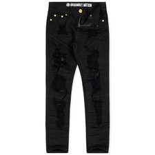 Argonaut Nations Boys Ripped Twill Jeans Black 