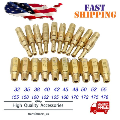 #ad 10Pcs Slow Pilot Jet 10Pcs Carburetor Main Jet kit amp; for PWK Keihin OKO CVK PWM $7.68