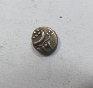 India States Travancore Tiny Silver 1 Chuckram Circa 1800 XF SCARCE