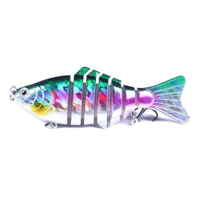7 Segment Artificial Hard Baits Multi Jointed Swimbaits Swimming Lures with Hook