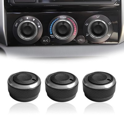 3Pcs Heater Control Knob A/C Fan Air Conditioning Button Climate Switch