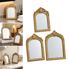 Arched Makeup Mirror Bedroom Dressing Room Vintage Vanity Mirror Tabletop