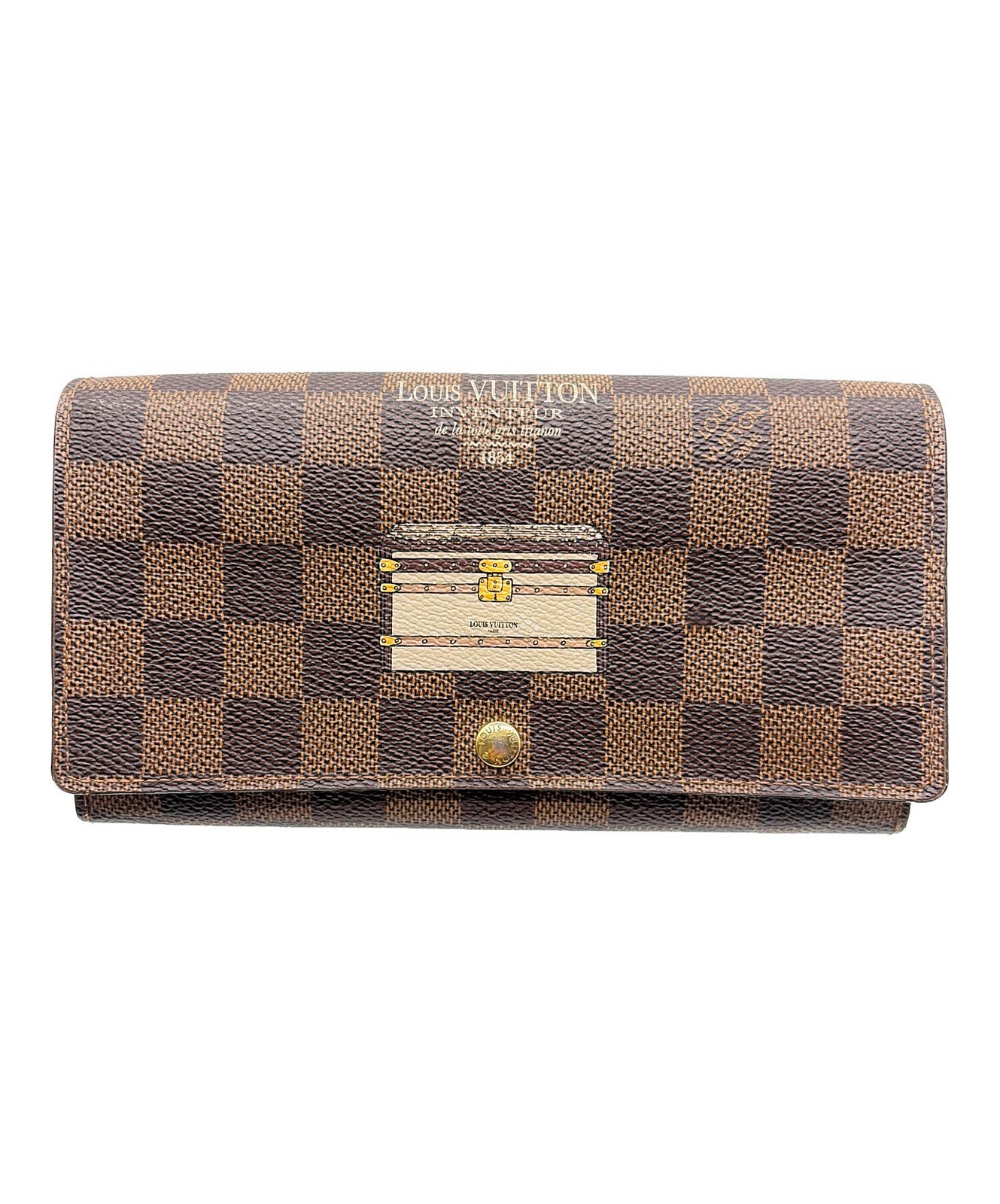 LOUIS VUITTON N63179 Brown Monogram Canvas Leather Long Wallet SN3412 thumbnail 17