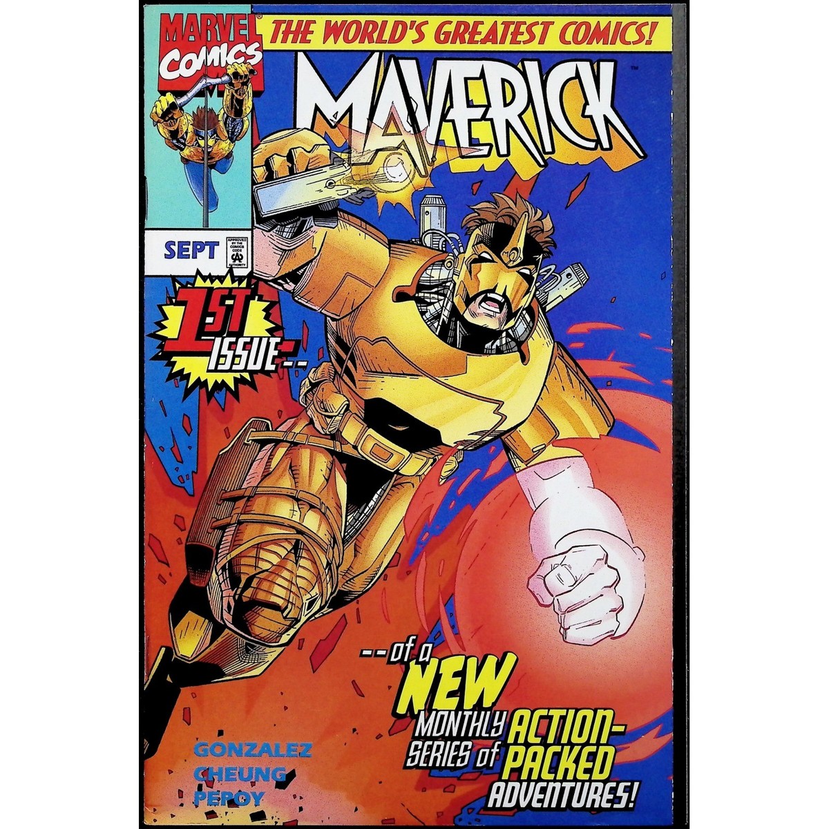 Maverick #1 Newsstand 1997 Marvel Comics 1st Solo Series Jim