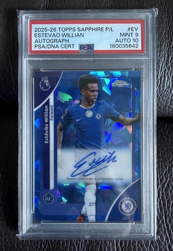 2025-26 Topps Sapphire Premier League- Estevao RC Auto PSA 9/10