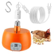 Chicken Coop Heater, Timing Heat Lamp for Chickens, Smart 1 No Remote