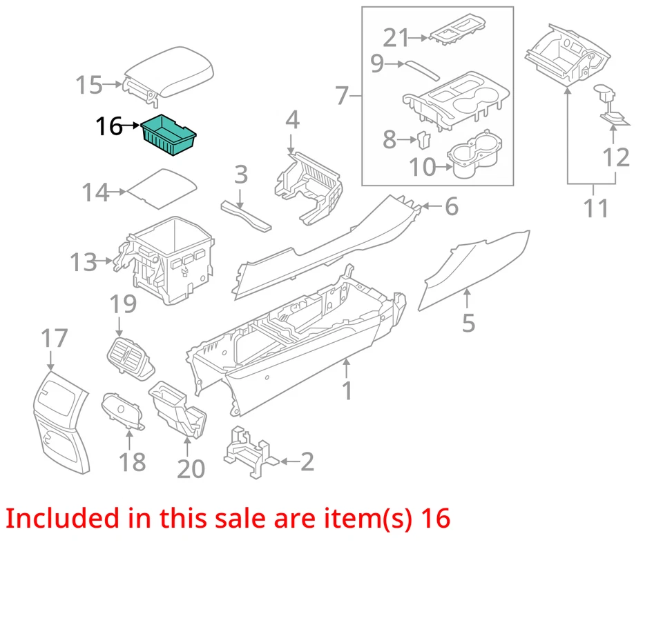 Front Roof Overhead Console w Dome Lights Set of 3 Fits 2016 - 2020 KIA SORENTO - Image 4 of 4