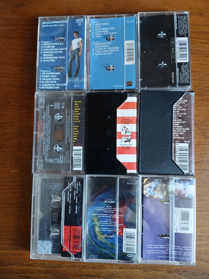 Lot K7 Cassettes Audio Guns N Roses Berurier Noir U2 Springteen Bronski Beat... - Image 3 of 4
