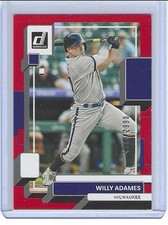 2022 DONRUSS Red /2002 WILLY ADAMES Milwaukee Brewers, San Francisco Giants