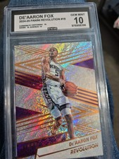 De'Aaron FOX 2024/25 Panini Revolution # 19 Graded 10 CCG