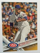 2017 Topps Jumbo 5x7 Hector Rondon Cubs 224 #’d 01/10 Gold