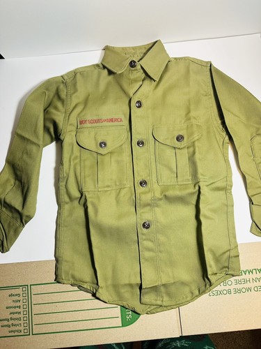 Long Sleeve Vintage Boy Scouts Of America Cotton Shirt Excellent Condition BSA - Picture 2 of 4