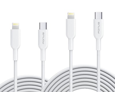 For iPhone 11 12 13 14 Pro Max SE Fast Charge 6ft and 10ft Long PD USB-C Power