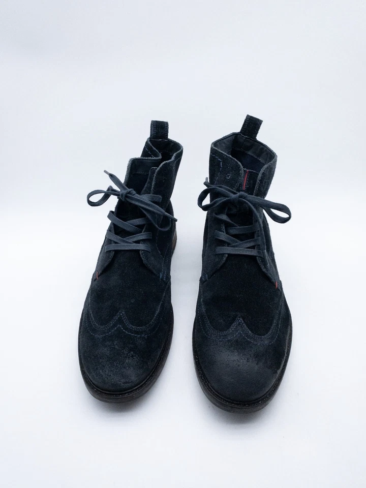 TOMMY HILFIGER Bottes À Lacets Pour Hommes Ankle Boots Taille 44 EU Art 30059-30 - Photo 3/4
