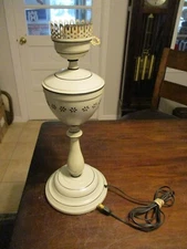 Toleware French Style Metal Table Lamp 17''