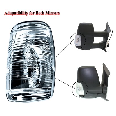 Passenger Right Side Door Mirror Turn Signal Light For 10-26 Ford Transit 150 25