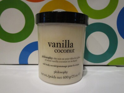 PHILOSOPHY ~ VANILLA COCONUT SALT BODY SCRUB ~ 21 OZ | eBay