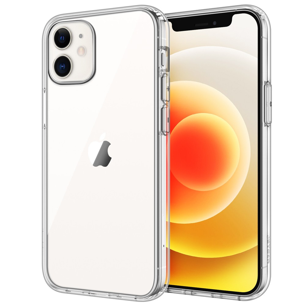 JETech Case for iPhone 12/12 Pro 6.1-Inch, Non-Yellowing Shockproof Bumper Cover