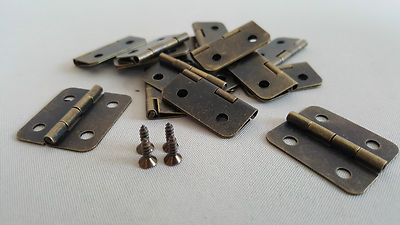 Scharniere Bronze 30x25mm Zum Selbermachen Holz Zigarrenbox Truhe Handwerk Messing Puppen Haus Schrauben