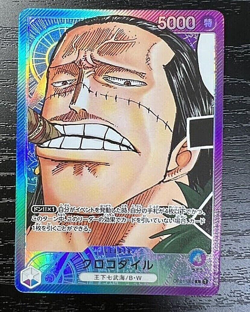 One Piece Card Game Crocodile OP01-062 L Parallel Japanese ROMANCE DAWN