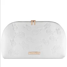 NEW OSCAR DE LA RENTA COSMETIC BAG WHITE