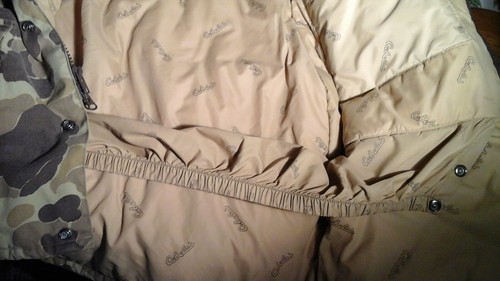 VTG CABELA'S USA SZ L XL THINSULATE NYLON GORE-TEX FROGSKIN CAMO HUNTING JACKET - Picture 8 of 9