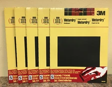 3M 9084NA Wetordry 9 in. x 11 in. Ultra Fine 600 Grit Sanding Sheets 5 Pks of 5