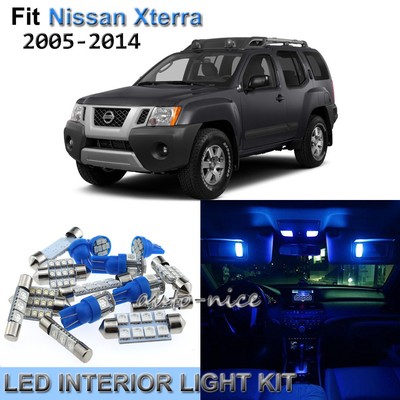 11x Premium Blue Led Interior Lights Kit For 2005 2014 Nissan Xterra Ebay