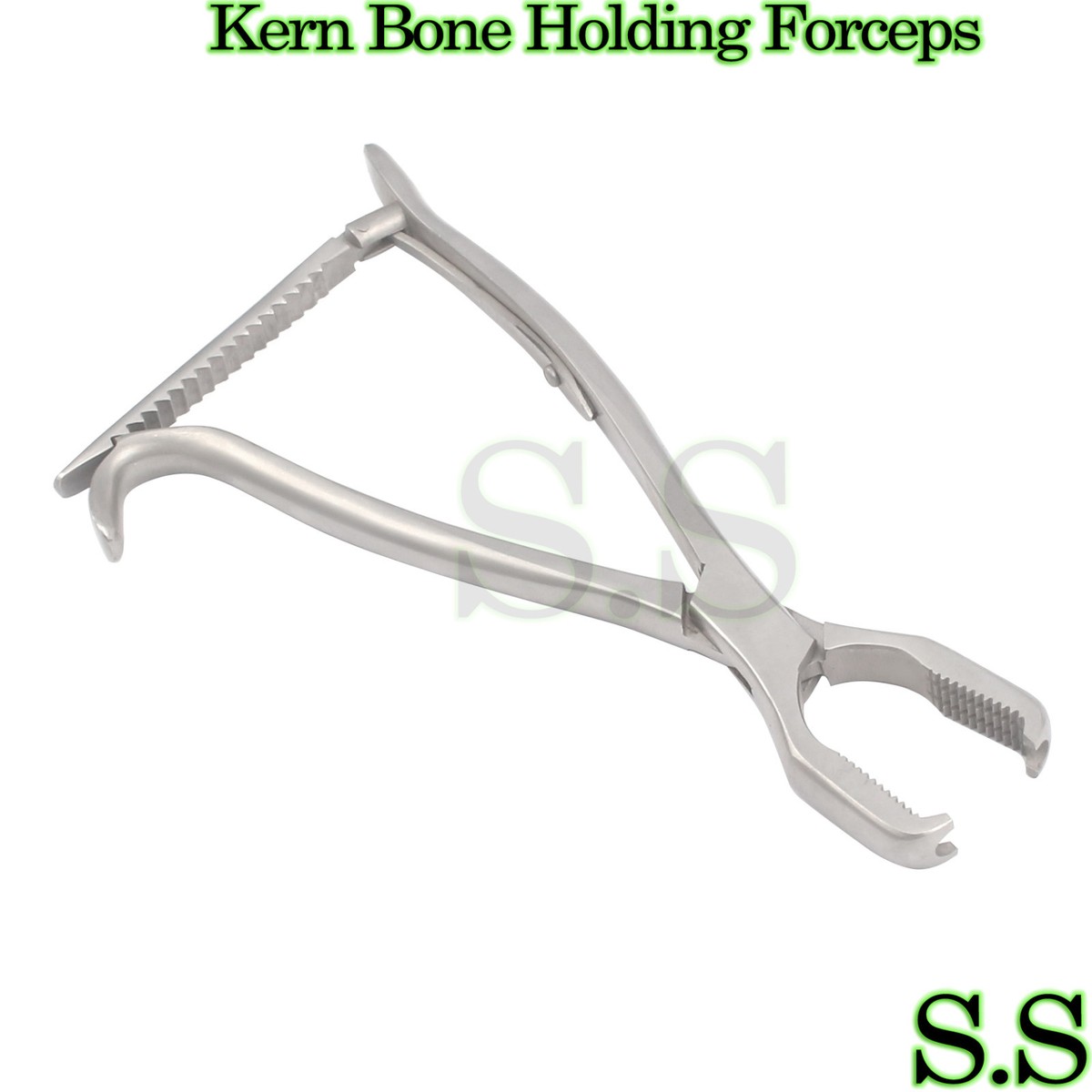 KERN Bone Holding Forceps 5.5" With Ratchet - Orthopedic Surgical Instrument German Grade