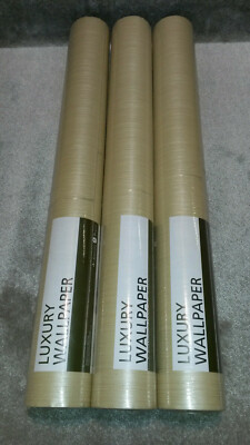 Vliestapete AS LUXURY WALLPAPER 3 x 95862-6 (3Rollen) Uni Streifen Beige Metalli