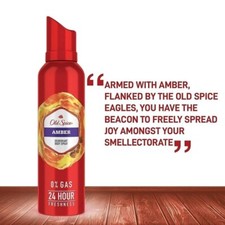 Old Spice Amber Deodorant Body Spray Royal (140 ml) Free and Fast Shipping