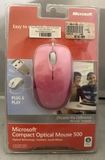 Microsoft Compact Optical 500 Wired USB Mouse Model 1344 New in Package