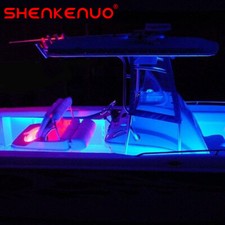 US RGB RV LED Awning Light Strip 2835 Waterproof Set -w/ IR Remote Control 24key