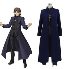 Cosplay Costume FGO Fate/Zero Kotomine Kirei Halloween Father Suit NEW