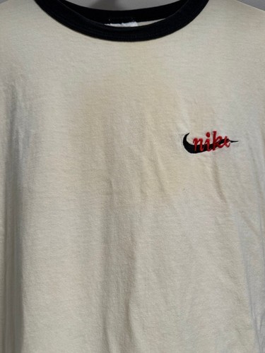 Vtg Nike LS Ringer Tee M Distressed 90s - Picture 11 of 11