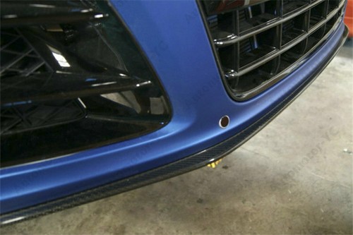 CARBON FIBER gm-r-Style Front Lip For 2008-2015 AD R8 V8 V10 Coupe & Spyder - Foto 3 di 12