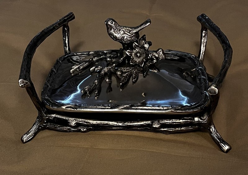 Star Home Designs Birds and Branches Square Baking Dish Caddy and Lid
