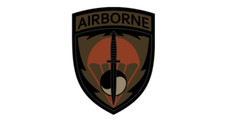 5" army special operations command korea brown bumper sticker decal usa made