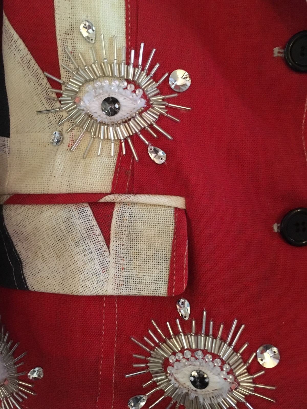 Unique LIBERTINE Union Jack Embellished Blazer Jacket - One-Off image 4