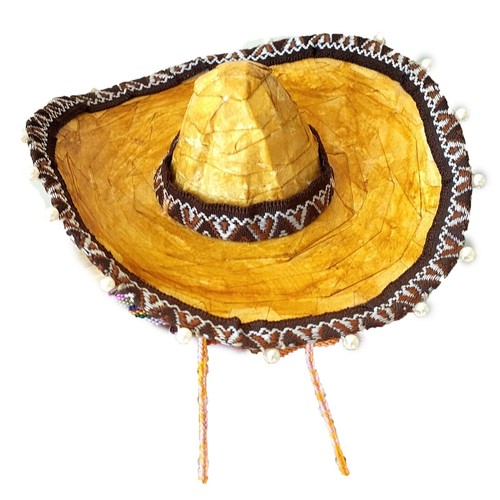 Miniature sombrero for BJD doll Cinco de Mayo Mexican fiesta hat dollhouse 4 inc