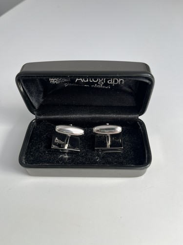 Marks And Spencer Autograph Cufflinks Platinum Plated - Picture 4 of 4