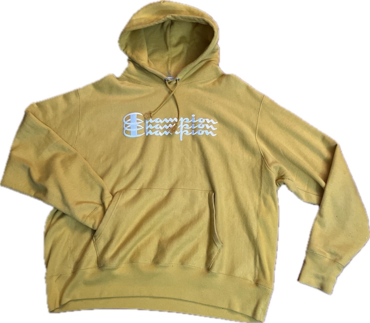 Champion Reverse Weave 『CALIFORNIA』 XL Champion Reverse Weave Big Repeat Logo Hoodie Sweatshirt