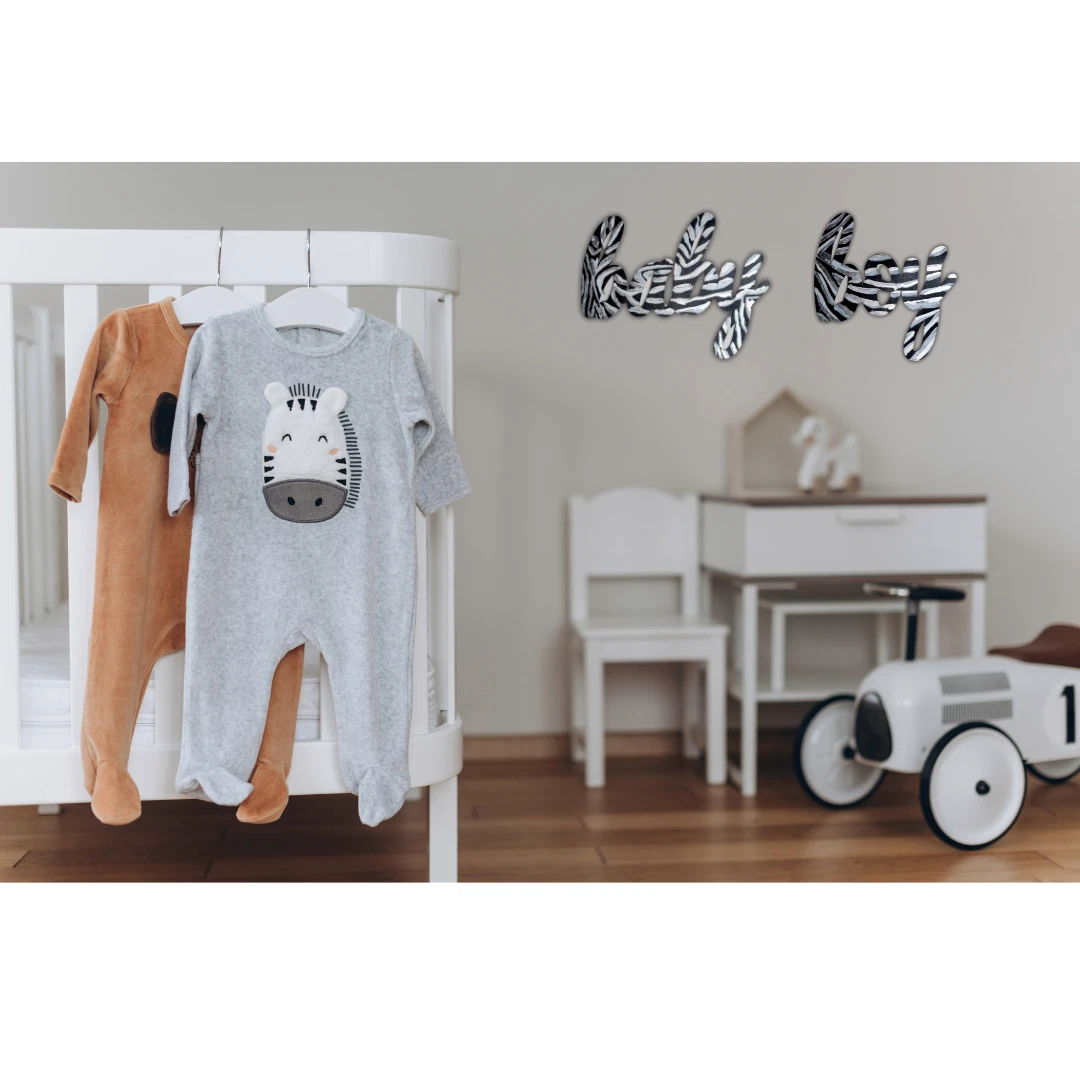 Nome in legno personalizzato per decorazione cameretta bambino