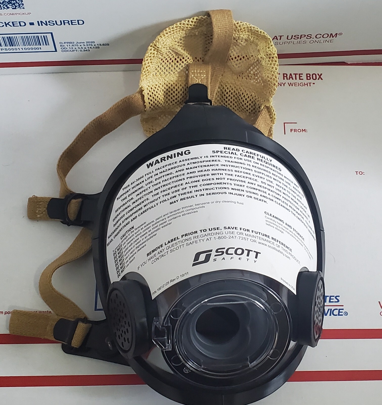 New Scott AV3000 Large SCBA Mask Kevlar 5 Grelly USA
