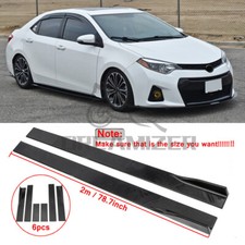 For Toyota Corolla 2001-2021 78.7 Side Skirt Extension Body Kit Lip Splitters