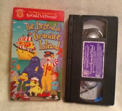 1998 Ronald McDonald The Legend of Grimace Island w/ Cardboard
