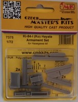 MW22 Cmk 7375 KI-84-I(KO) Hayate – Armament Set / For Hasegawa Kit 1/72 ZubehÖR